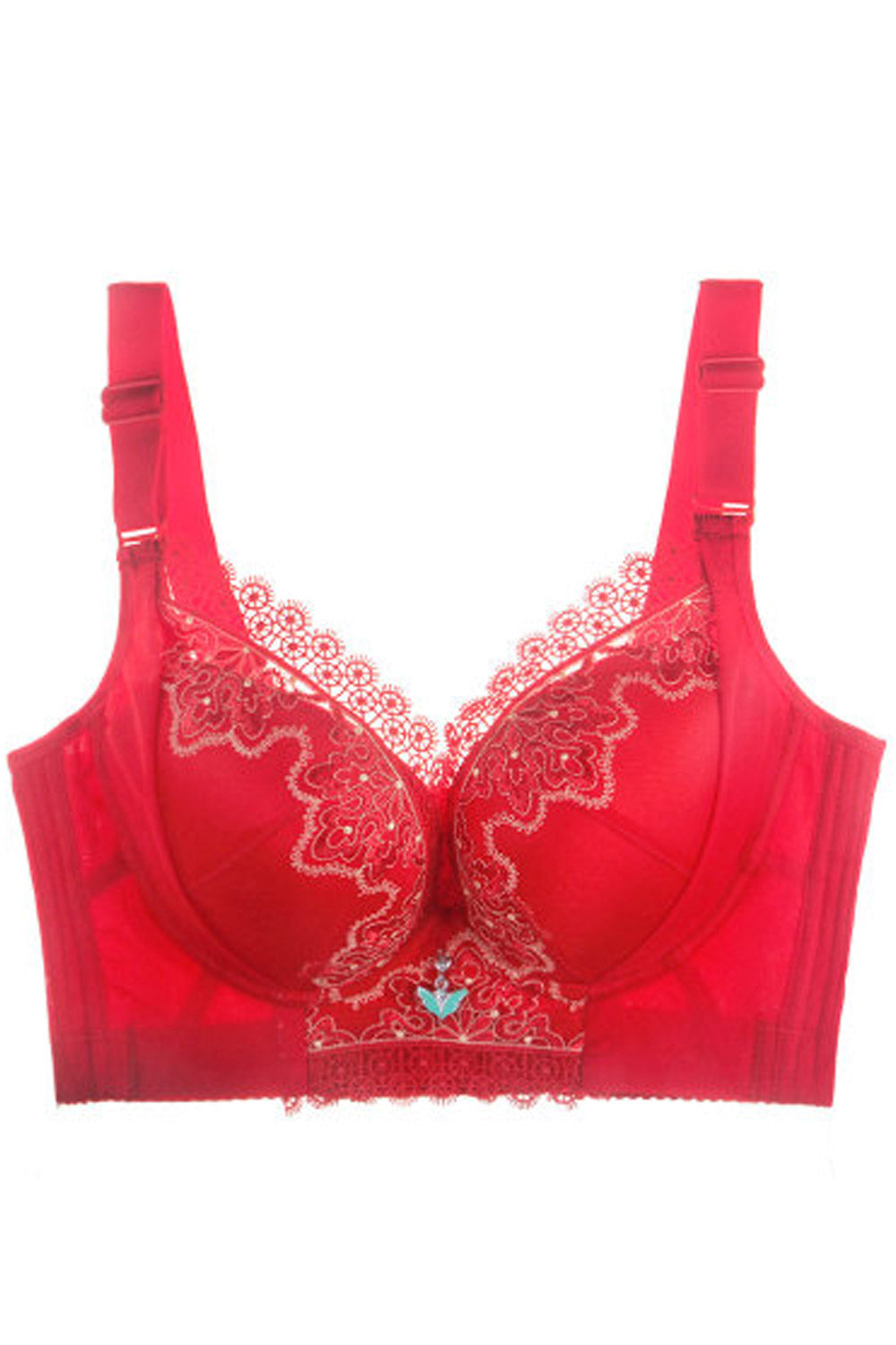 Women Comfortable Adjustable Strap Lace Up Soft Padded Bra