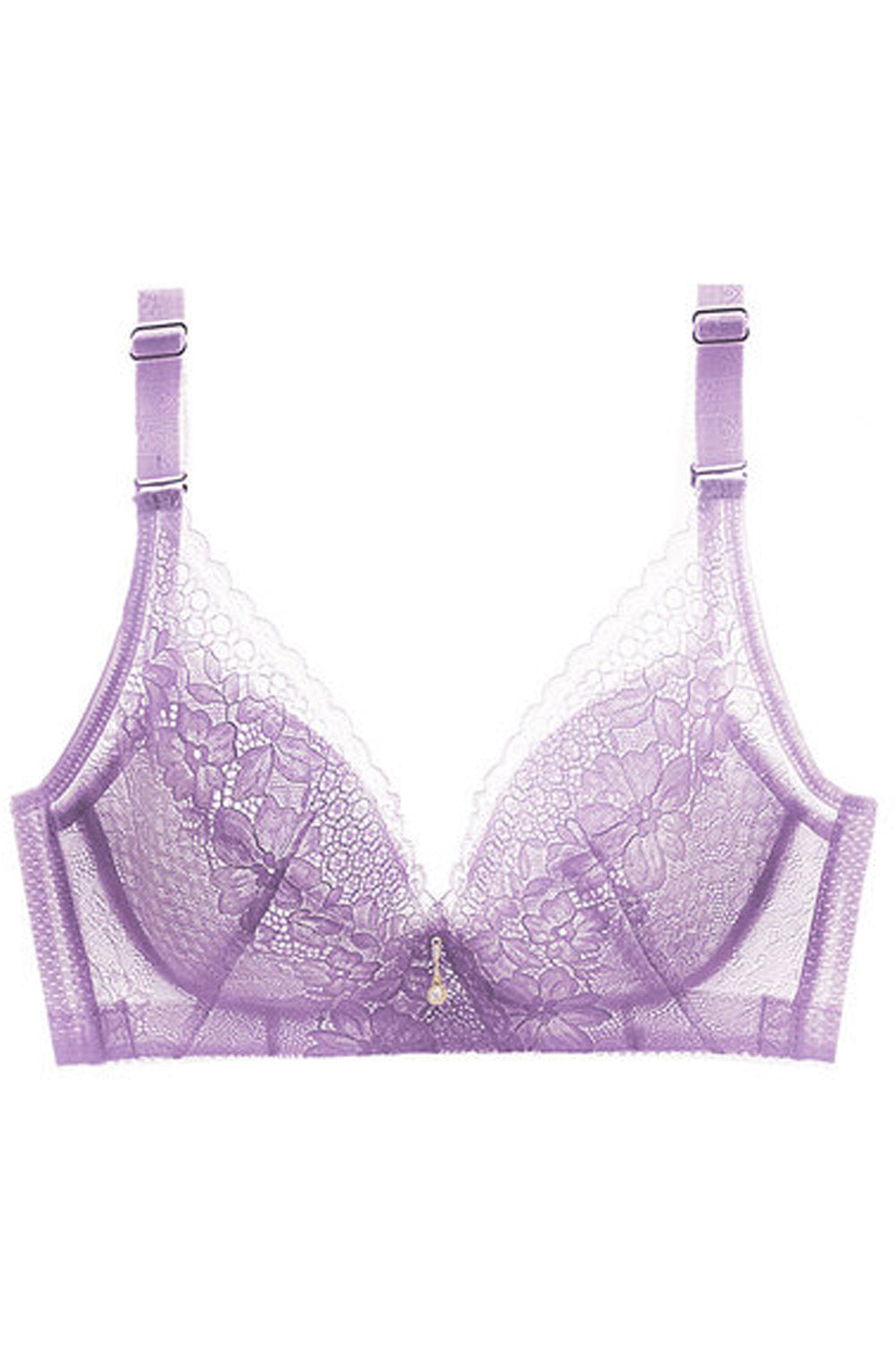 Women Elegant Solid Colored Lace Up Beautiful Padded Bra