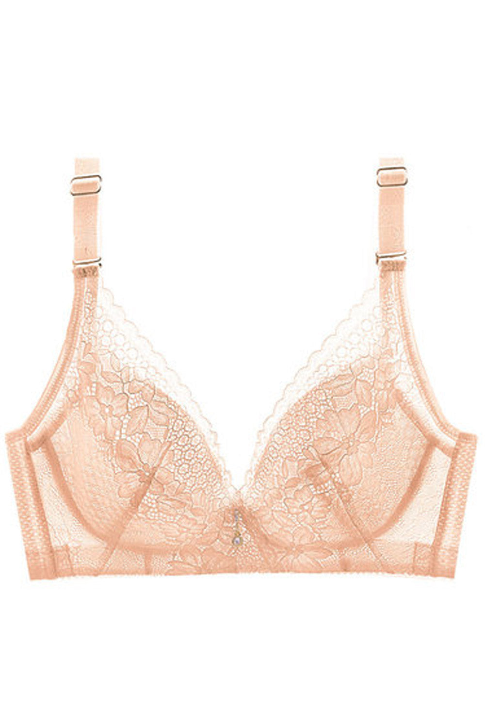 Women Elegant Solid Colored Lace Up Beautiful Padded Bra