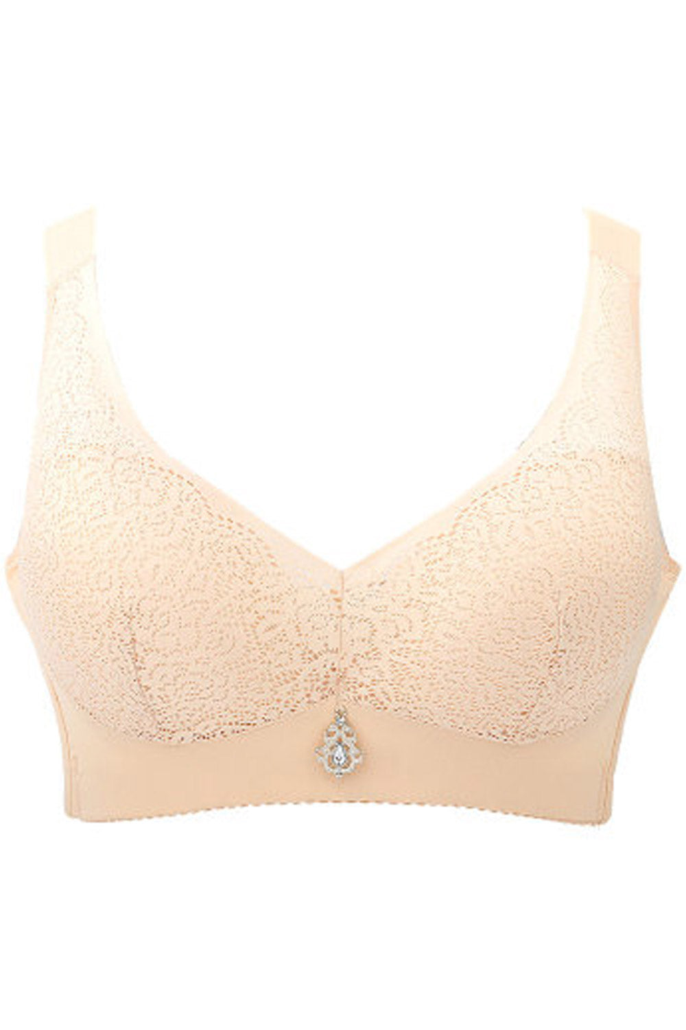 Women Solid Colored Beautiful Shoulder Strap Easy Minimizer Bra
