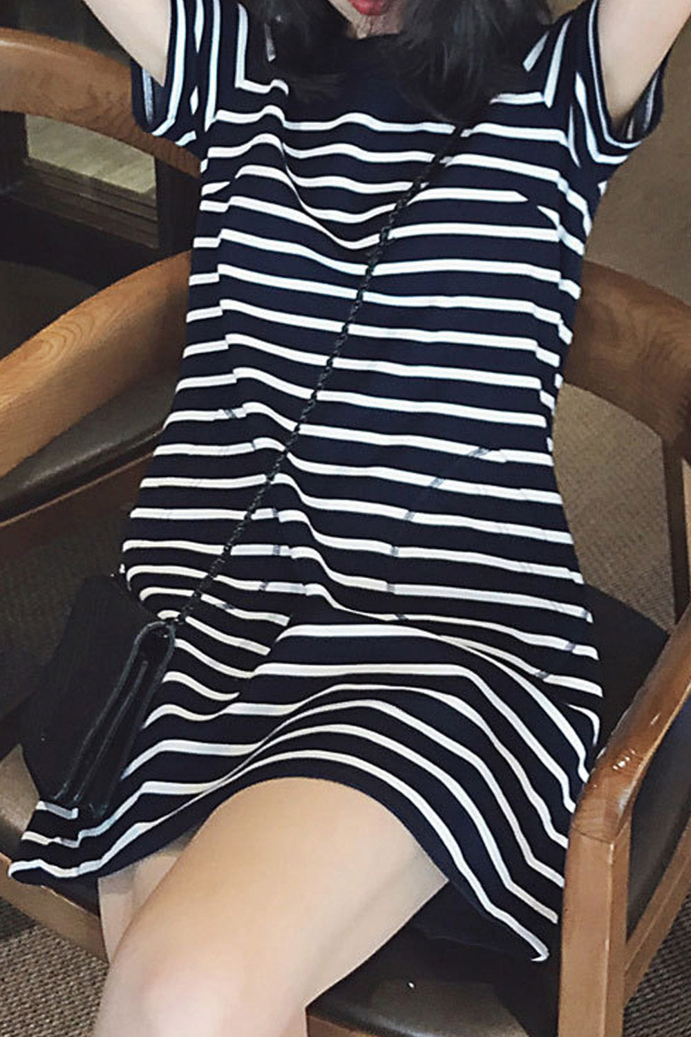 Women Dot Print Soft Feel Long Summer Dress