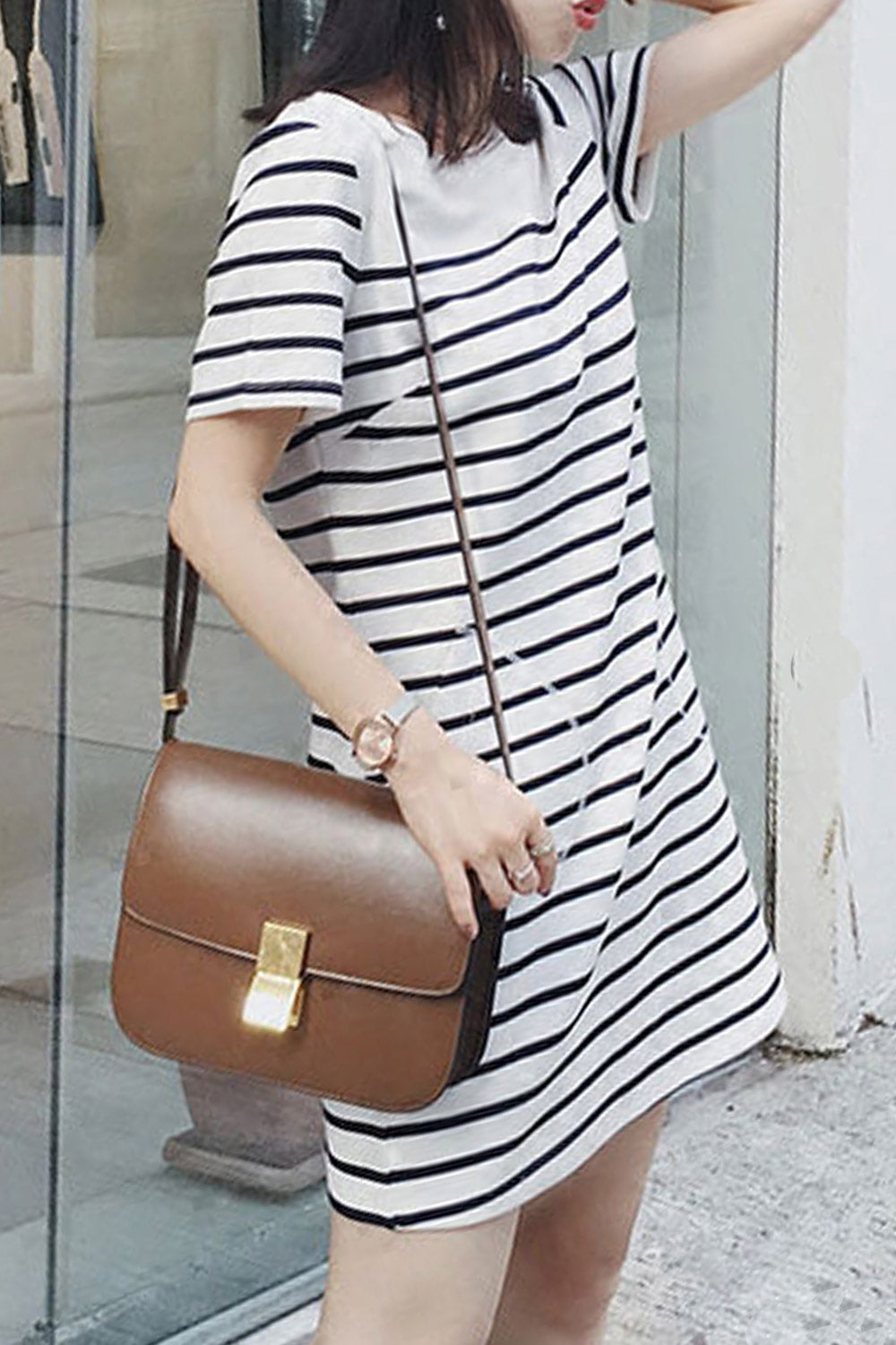 Women Dot Print Soft Feel Long Summer Dress