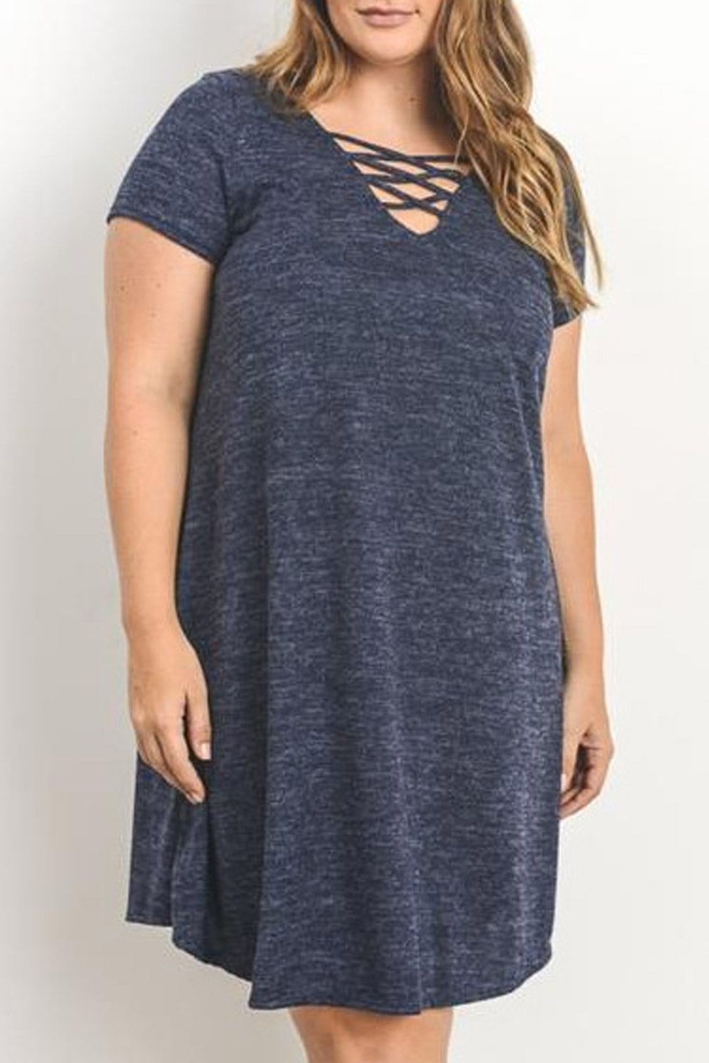 Women Loose Short Sleeve Flexible Strap Top