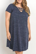 Women Loose Short Sleeve Flexible Strap Top