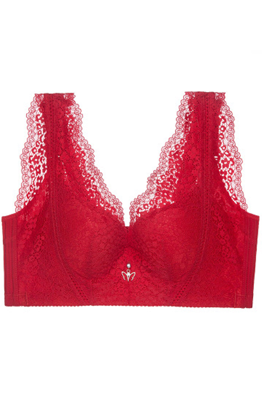 Women Fashionable Thin Solid Colored Breathable Minimizer Bra