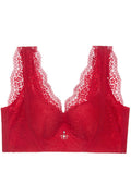 Women Fashionable Thin Solid Colored Breathable Minimizer Bra