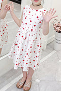 Kids Girls Printed Sleeveless Casual Summer Dress