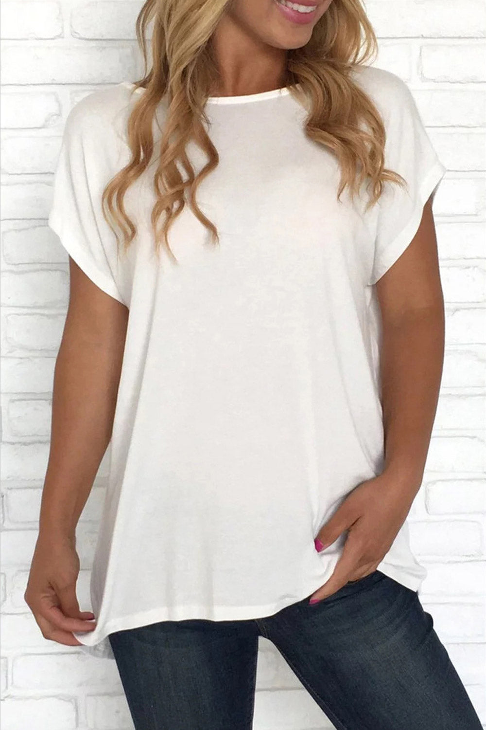 Women Flexible Short Sleeve Casual Top