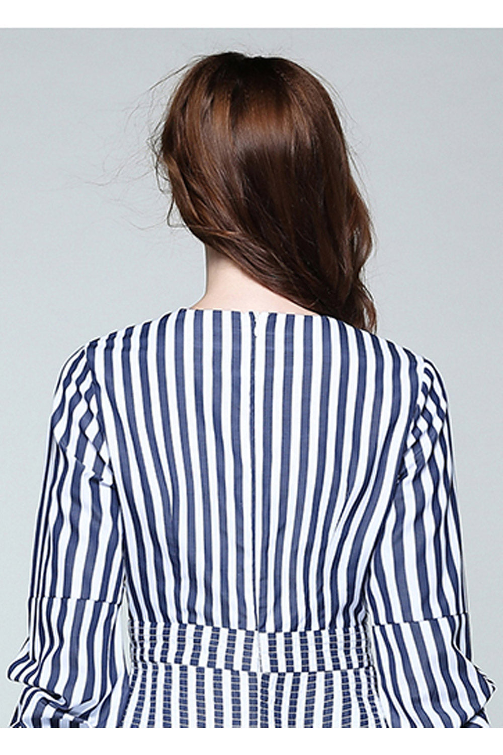 Women Fashion Long Sleeve Attractive Striped Shirt