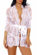 Women Solid Colored Fascinating Lace Nightwear Lingerie