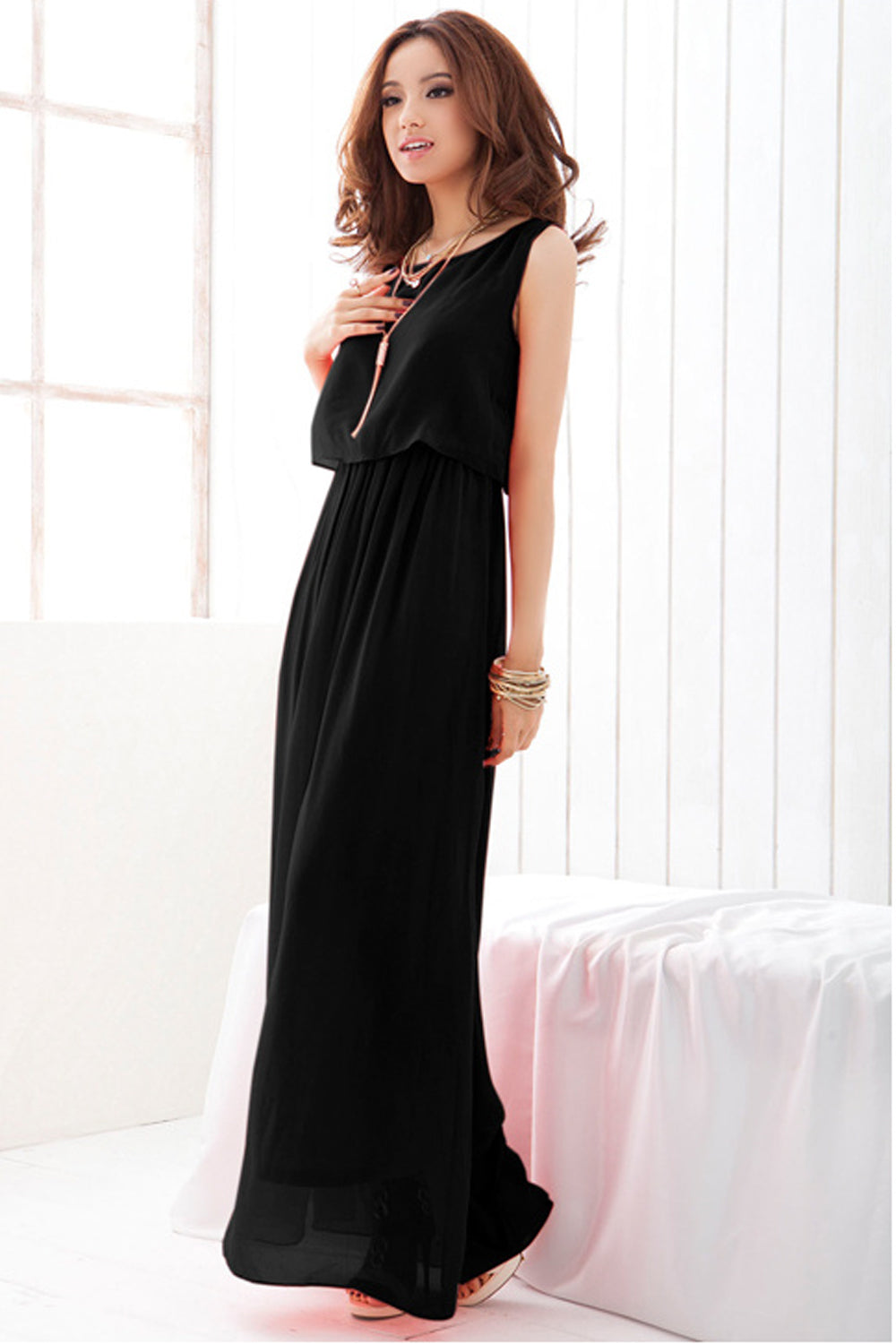 Women Chiffon Bohemian Skirt Style Dress