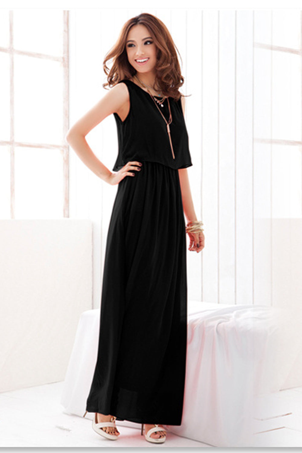 Women Chiffon Bohemian Skirt Style Dress