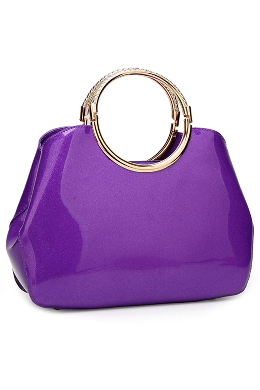 Women Solid Pattern Vertial Square Zipper Handbag