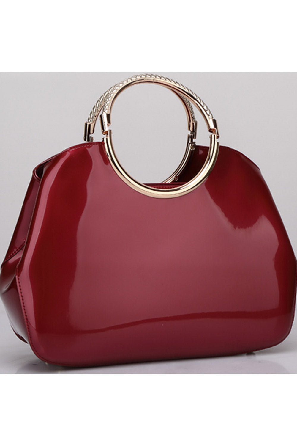 Women Solid Pattern Vertial Square Zipper Handbag
