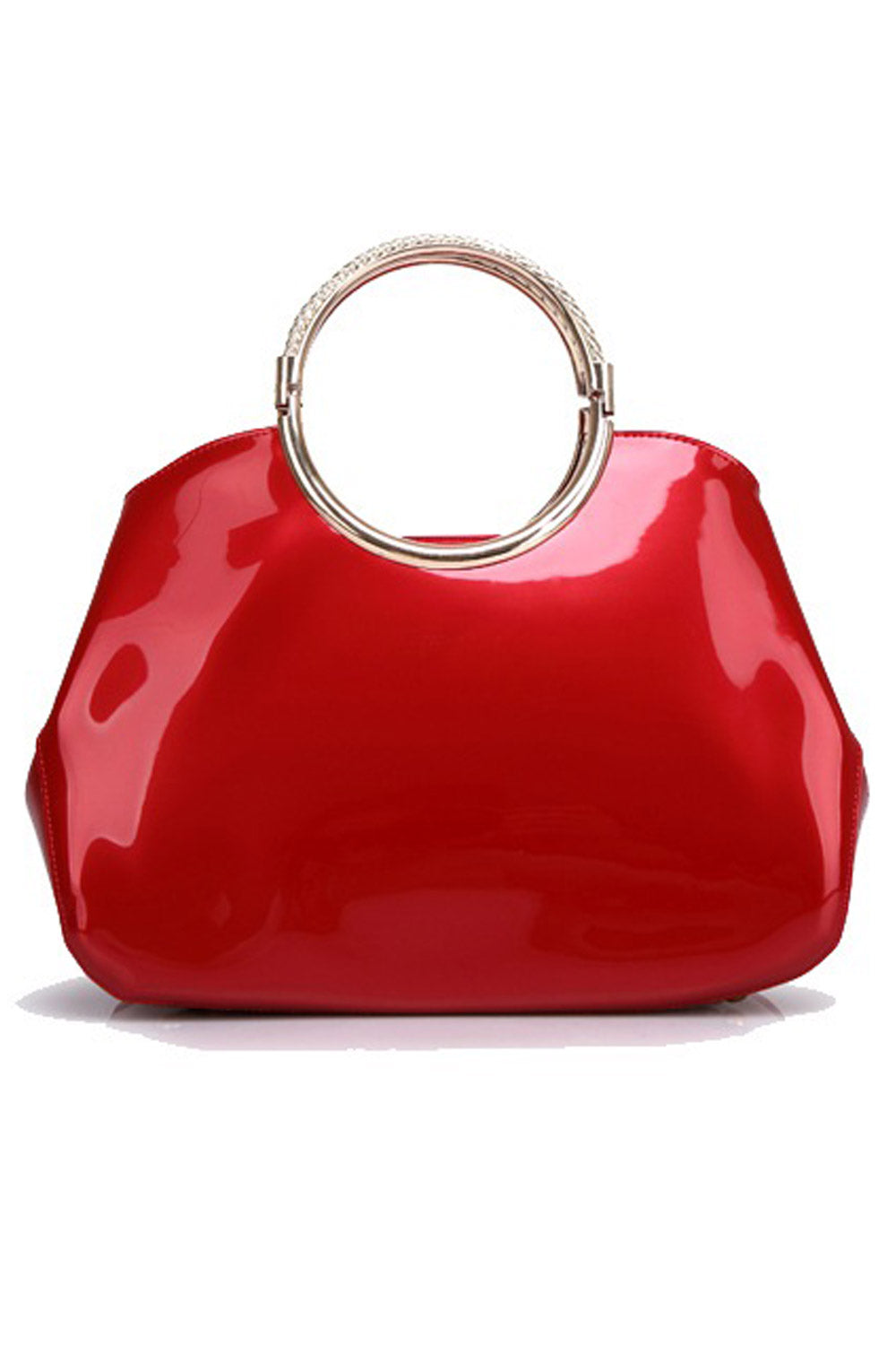 Women Solid Pattern Vertial Square Zipper Handbag
