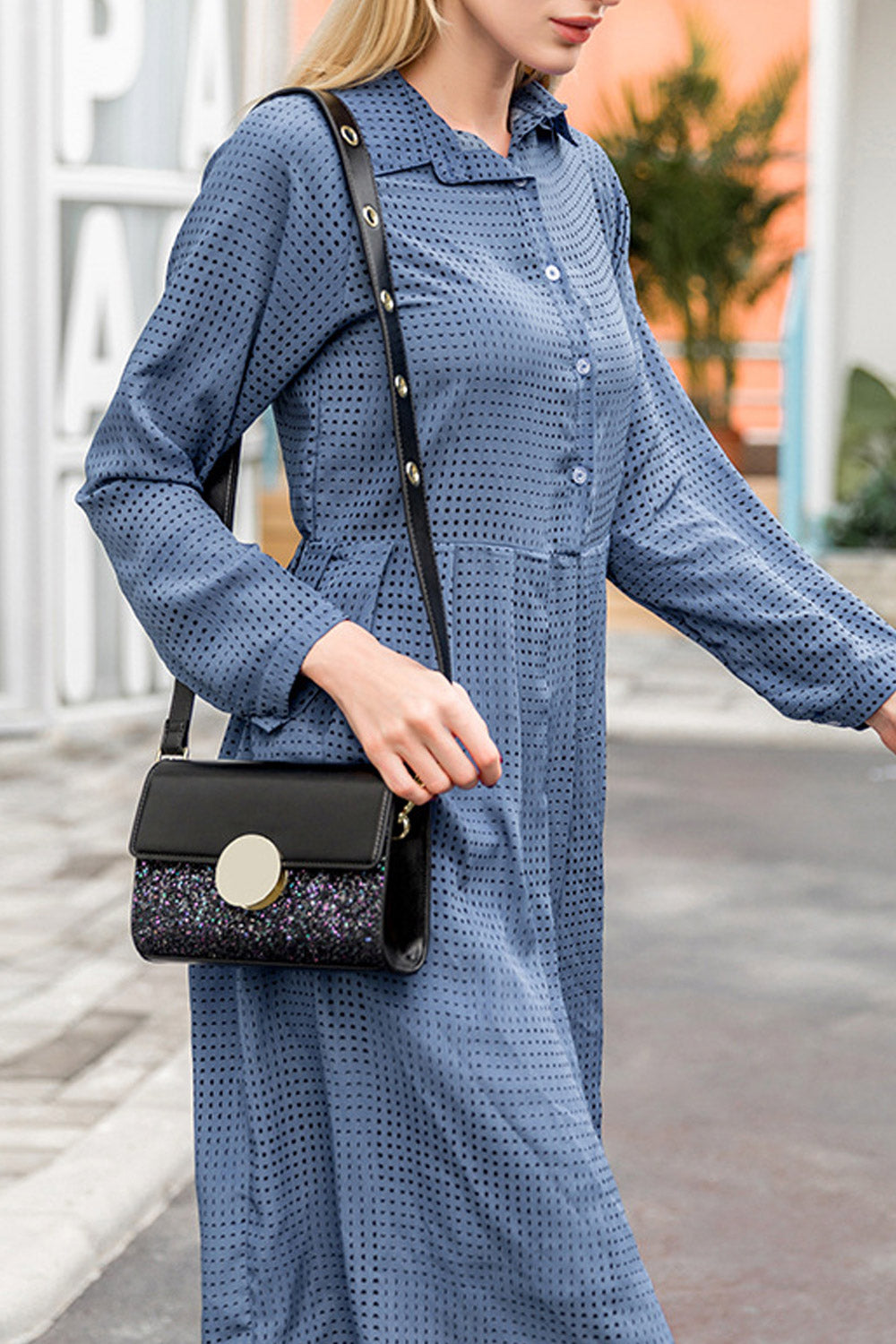 Women Fashion Strap Square Crossbody Bag