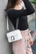 Women Chain Handle Small Square Crossbody Bag