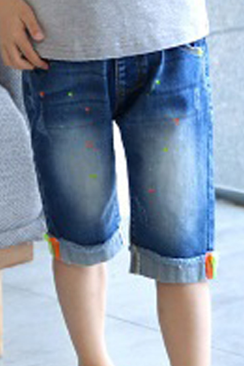 Kids Boys Lovely Solid Colored Pockets Styled Perfect Fit Summer Denim Short