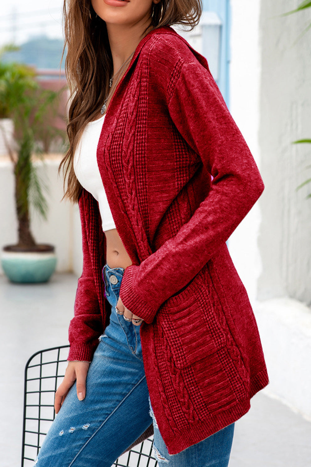 Women Classic Solid Pattern Perfect Long Sleeve Cardigan