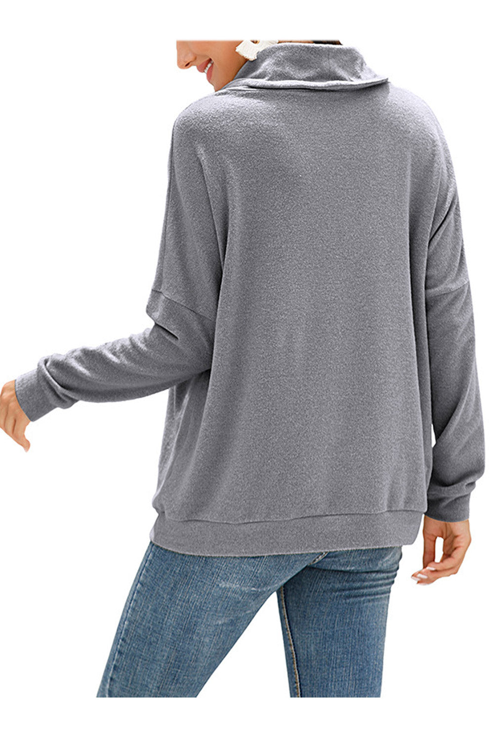 Women Modern Drawstring Closure Solid Pattern Long Sleeve Kangaroo Pocket Winter Sweatshirt