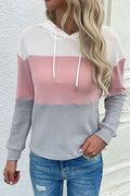 Women Elegent Solid Pattern Easy Hooded Neck Thick Long Sleeve Winter Pullover Sweater