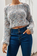 Women Knitted Long Sleeve Fabulous Solid Colored Winter Short Fashion Pullover Sweater