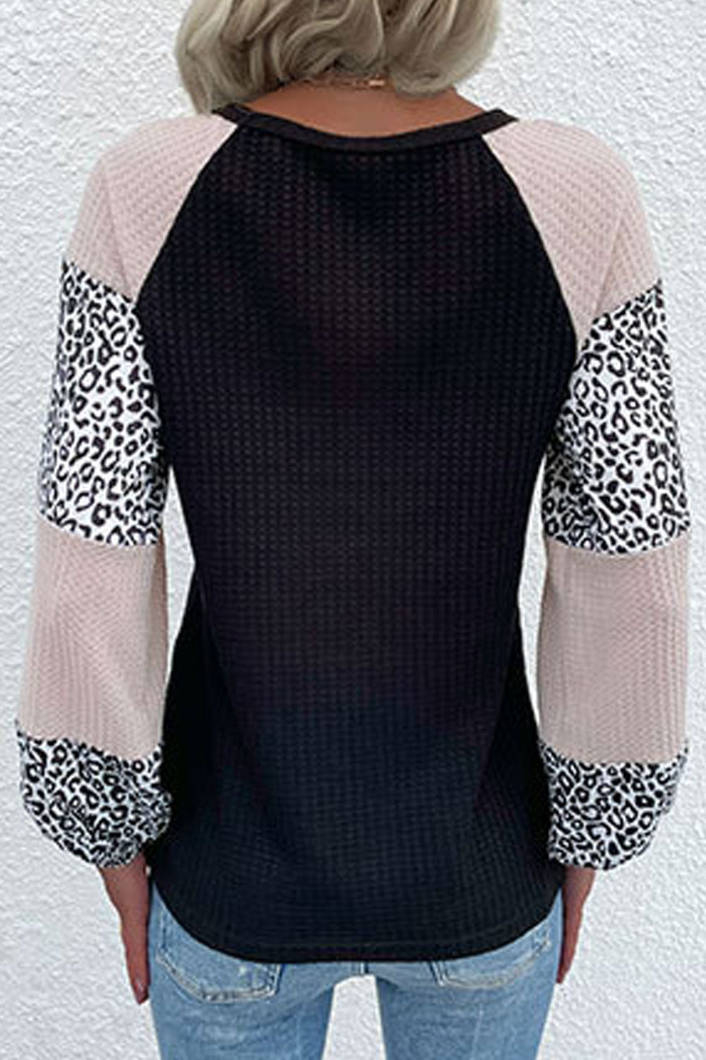 Women Trendy Leopard Pattern Loose Long Sleeve Thick Winter Fashion Pullover Sweater