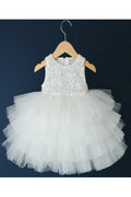Kid Girl Charming Ruffles Multiplayer Pettiskirt Dress