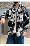 Kids Boys Stylish High-Neck Zip Closure Durable Flap Pockets Winter Windbreaker Jacket