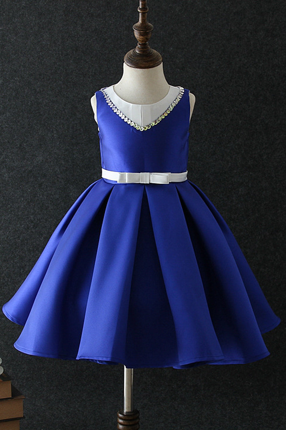 Kid Girl Cunning Pleate Ball Gown Evening Dress