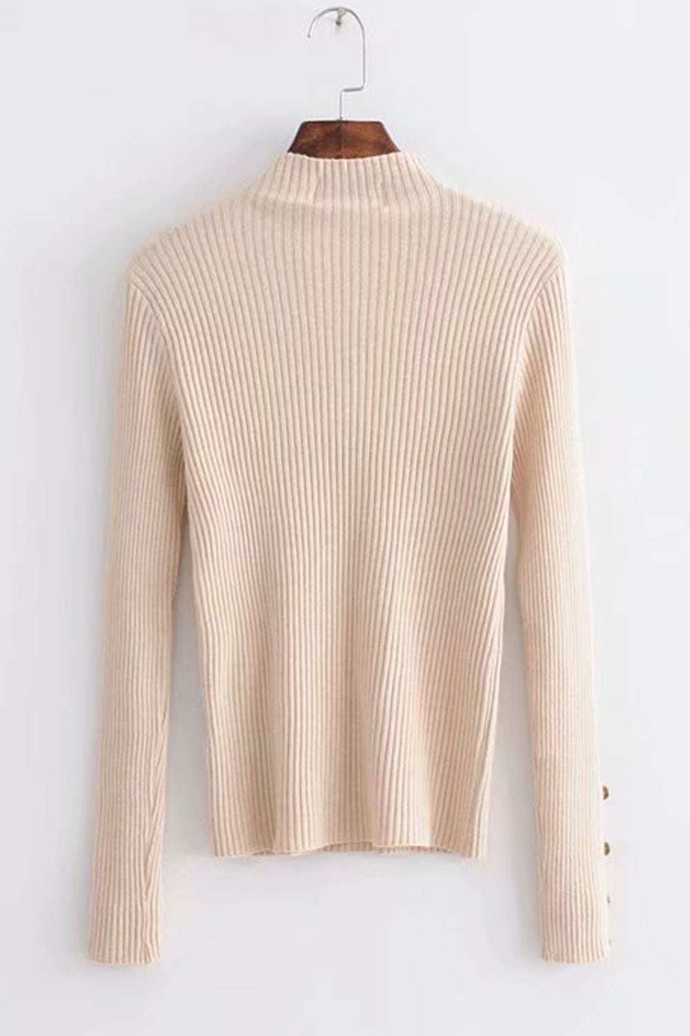 Women Awesome Solid Colored Slim Fit Long Sleeve Easy Round Neck Weekend Sweater