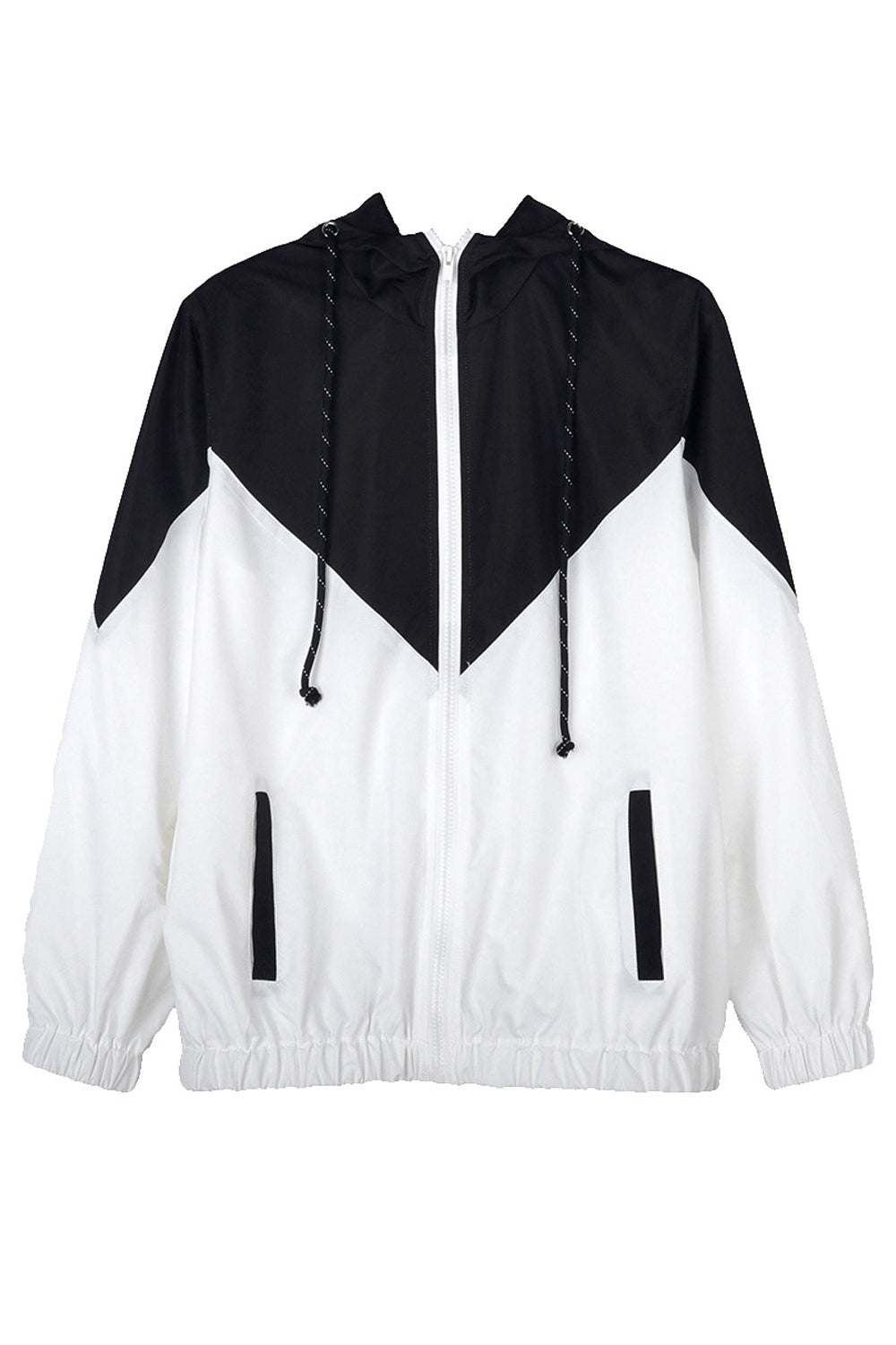Women Classy Solid Colored Elasticated Long Sleeve Drawstring Collar Neck Warm Casual Jacket