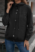 Women Warm & Lightweight Hooded Neck Easy Long Sleeve Trendy Solid Colored Zipper Casual Jacket