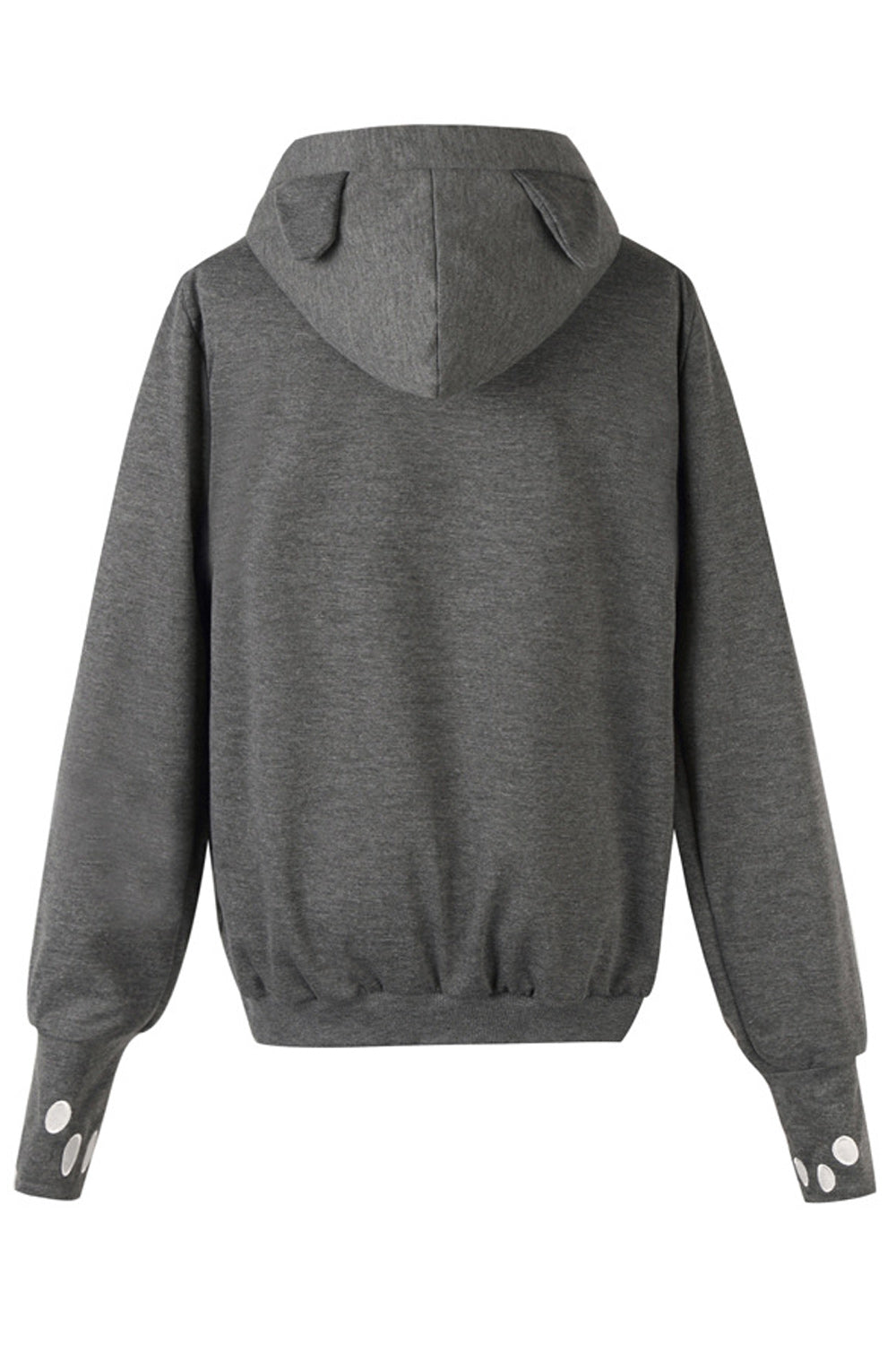 Women Cat Face Long Sleeves Hoodie