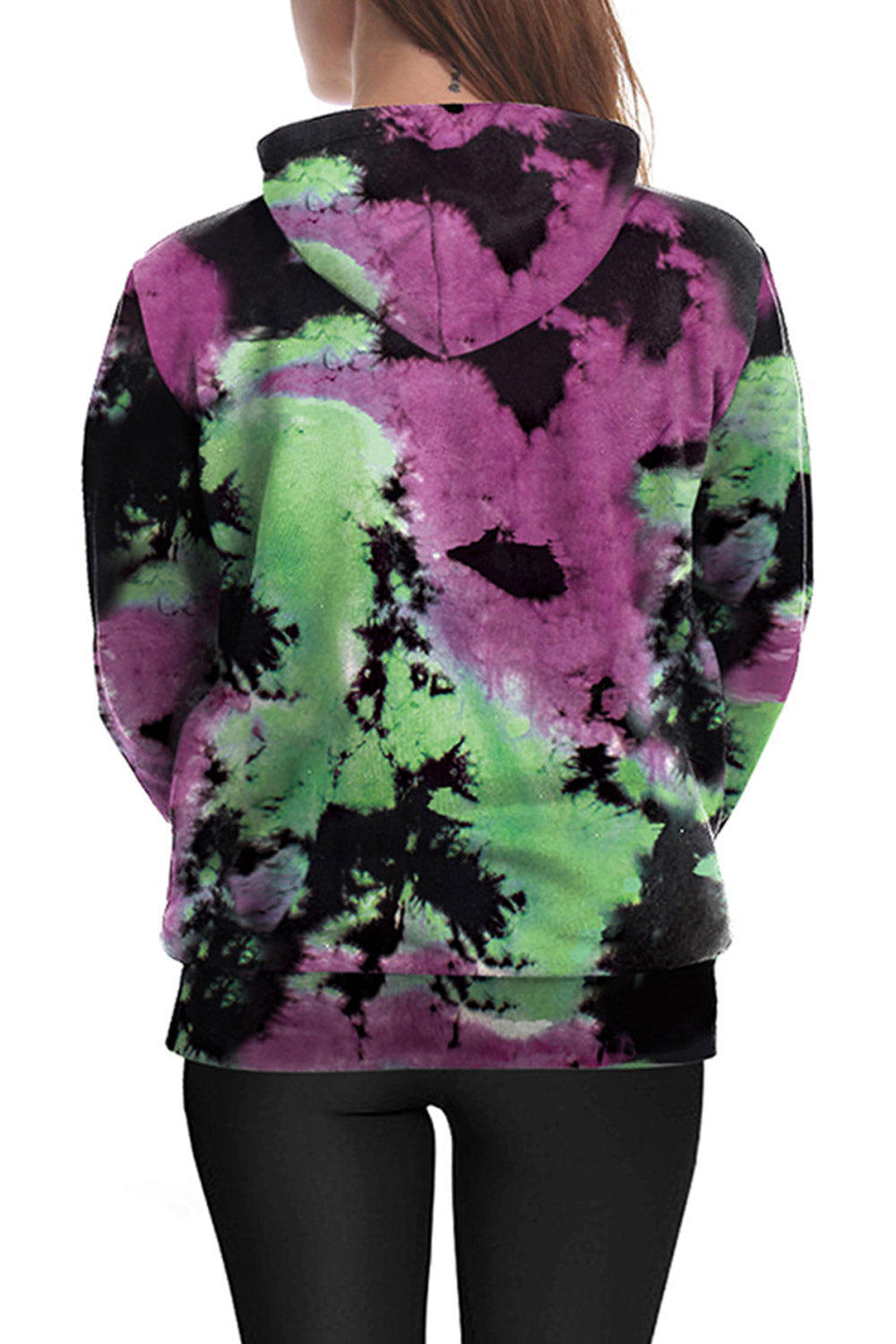 Women 3D Hip Hop Print Loose Hoodie