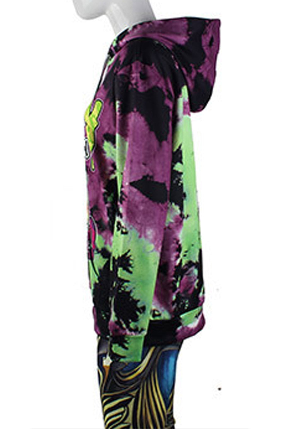 Women 3D Hip Hop Print Loose Hoodie