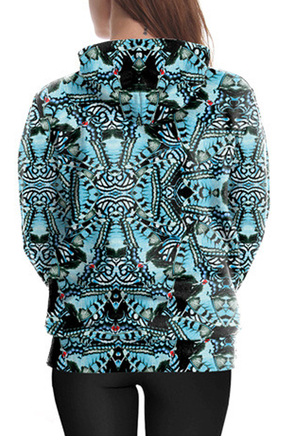 Women 3D Owl Print Warm Winter Hoodie