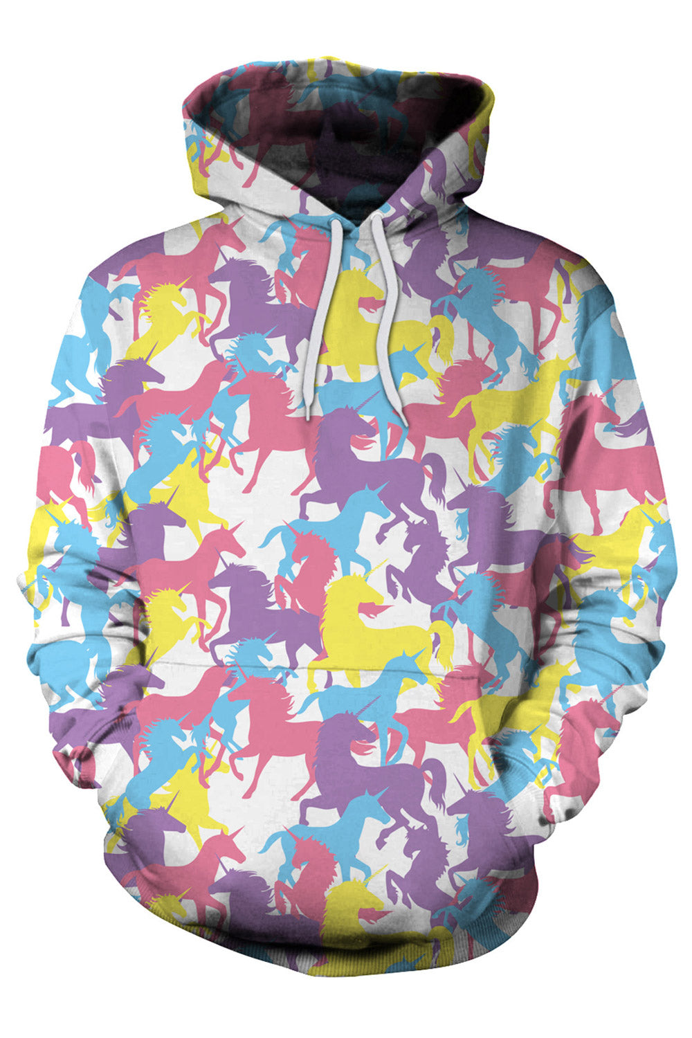 Women 3D Colorfull Print Loose Hoodie