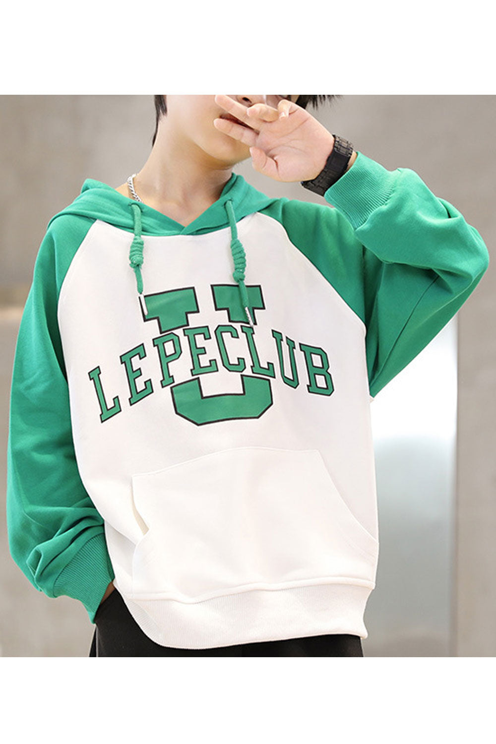Kids Boys Superb Letter Pattern Warm & Restful Long Sleeve Durable Drawstring Pullover Hoodie