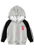 Kids Boys Trendy Letter Pattern Winter Pullover Thick Ribbed Cuff Casual Hoodie