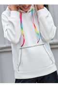 Women Thick & Soft Superb Solid Colored Long Sleeve Ribbed Hem Winter Pullover Hoodie
