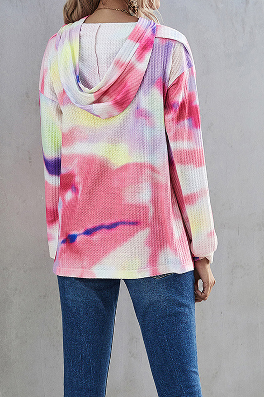 Women Thick Long Sleeve Outstanding Gradient Pattern Restful Warm Pullover Casual Hoodie