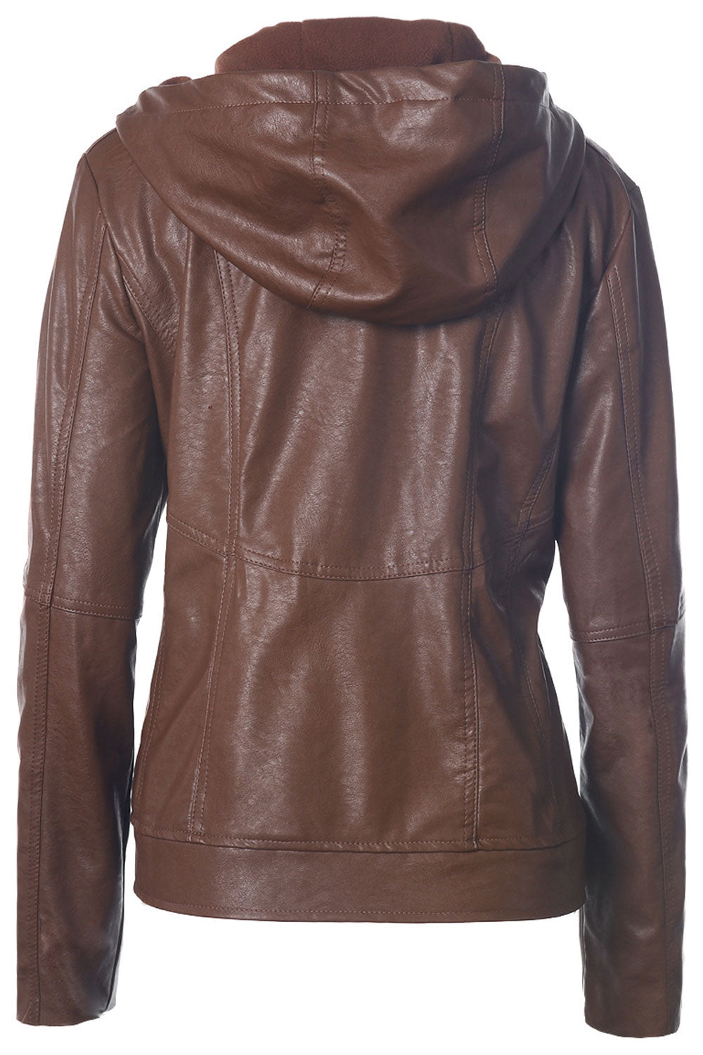 Women Superb Classy Style Zipper Closure Comfy Side Pockets Warm Leather Jacket
