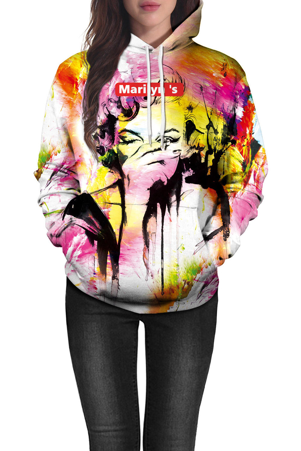 Women Relax Fit 3D Print Halloween Hoodie