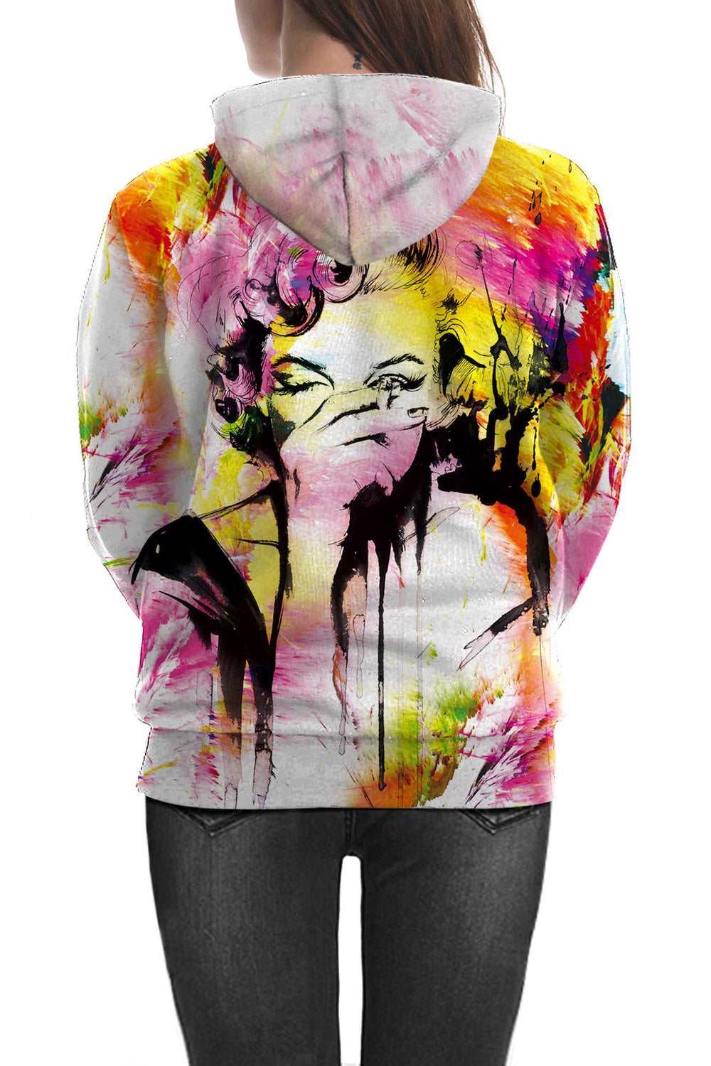 Women Relax Fit 3D Print Halloween Hoodie