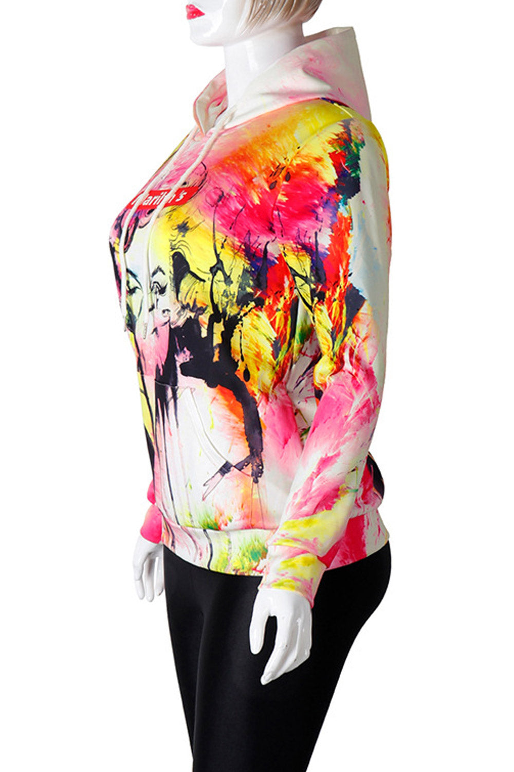 Women Relax Fit 3D Print Halloween Hoodie
