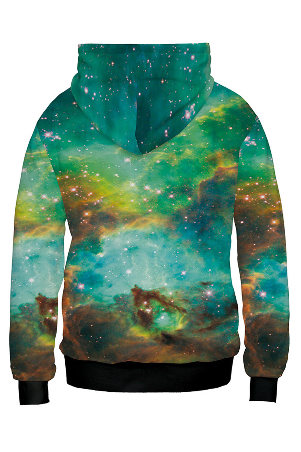 Women 3D Starry Sky Print Loose Breathable Hoodie