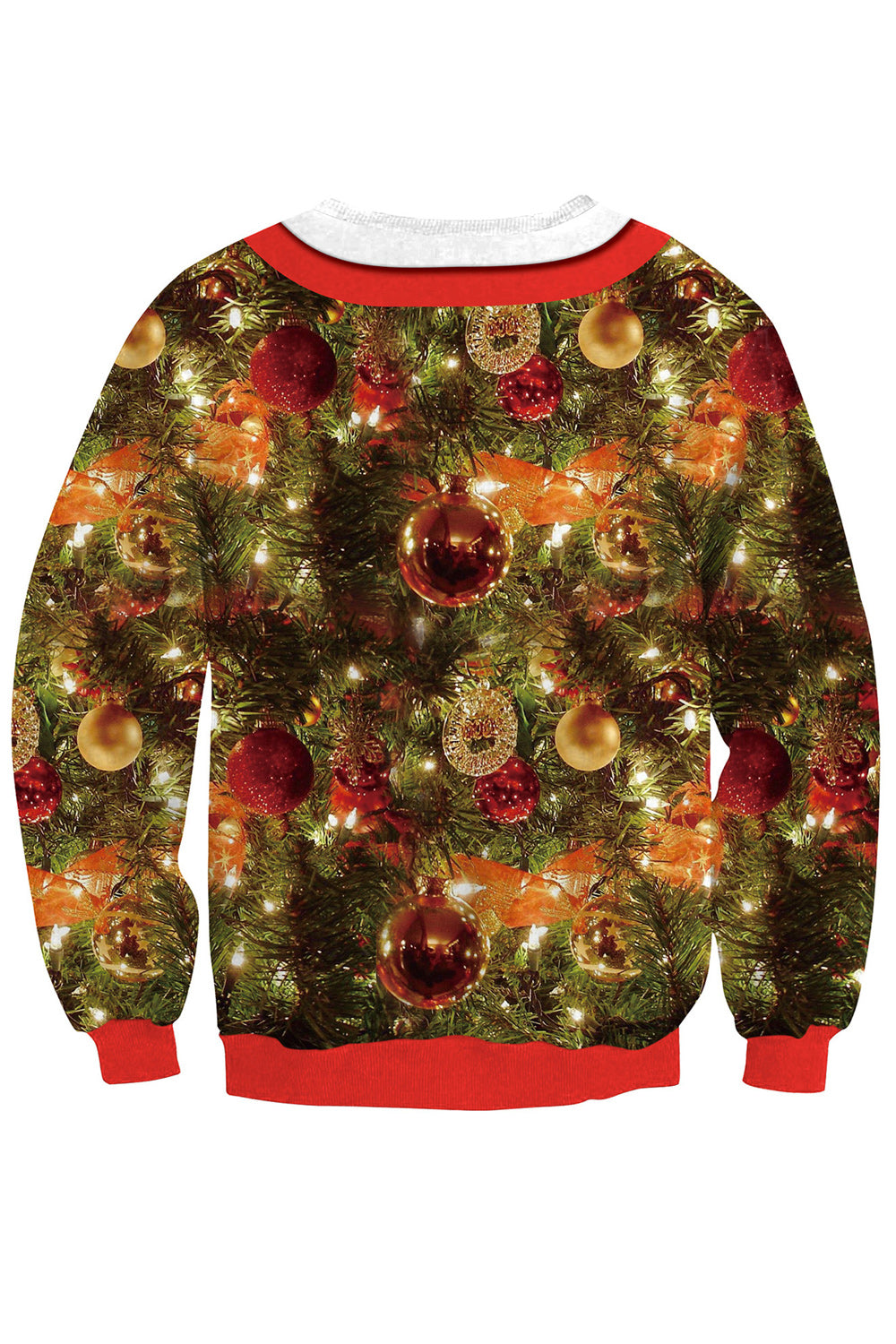 Women 3D Print Christmas Flakes Sweatshirt