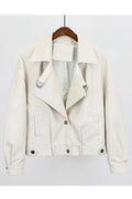 Women Charming Loose Fit Leather Jacket