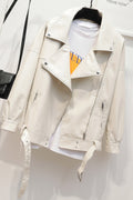 Women Elegant Casual Leather Jacket